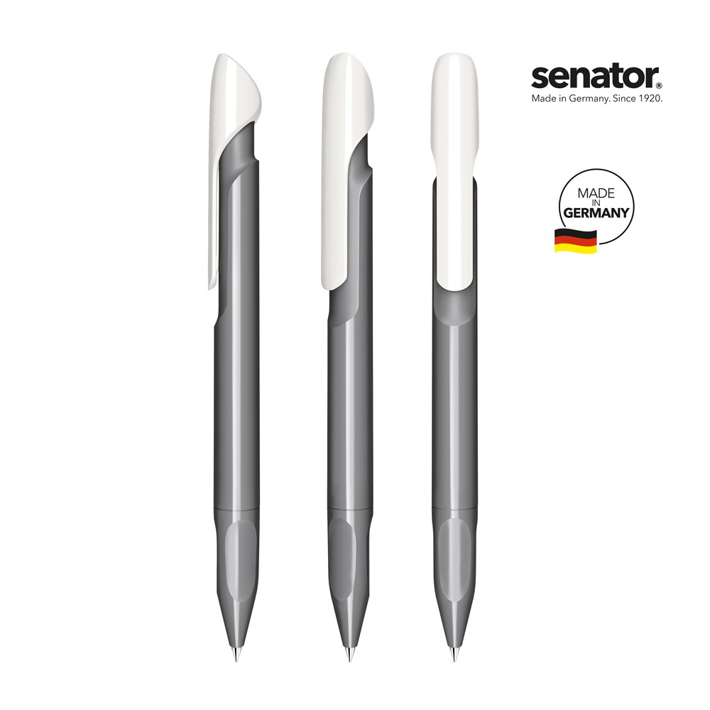 senator® Evoxx Duo Polished Recycled Druckkugelschreiber - cool gray 9