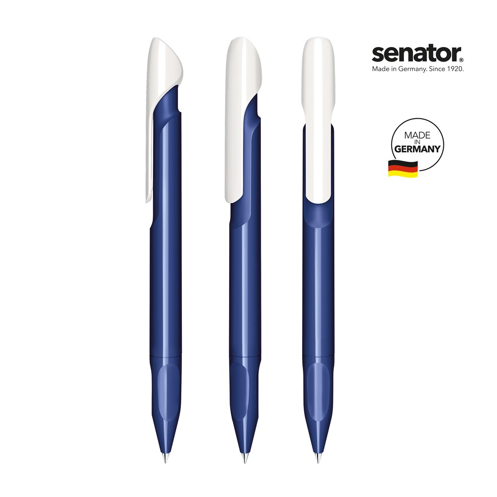 senator® Evoxx Duo Polished Recycled Druckkugelschreiber - blau 2757