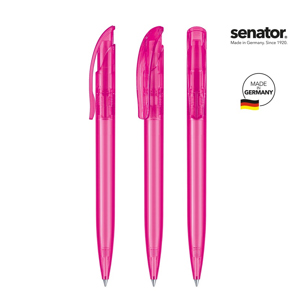 senator® Challenger Clear  Druckkugelschreiber - pink rhodamine rot