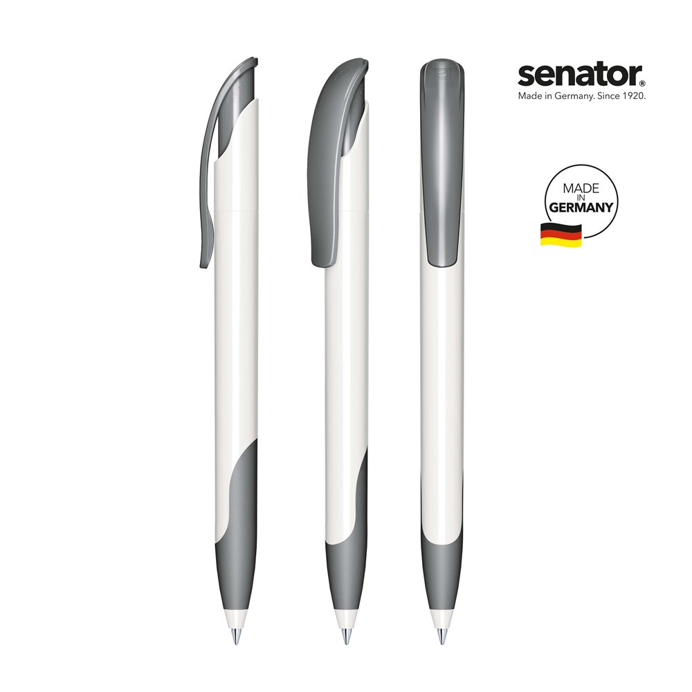 senator® Challenger Polished Basic SG  Druckkugelschreiber - cool gray 9