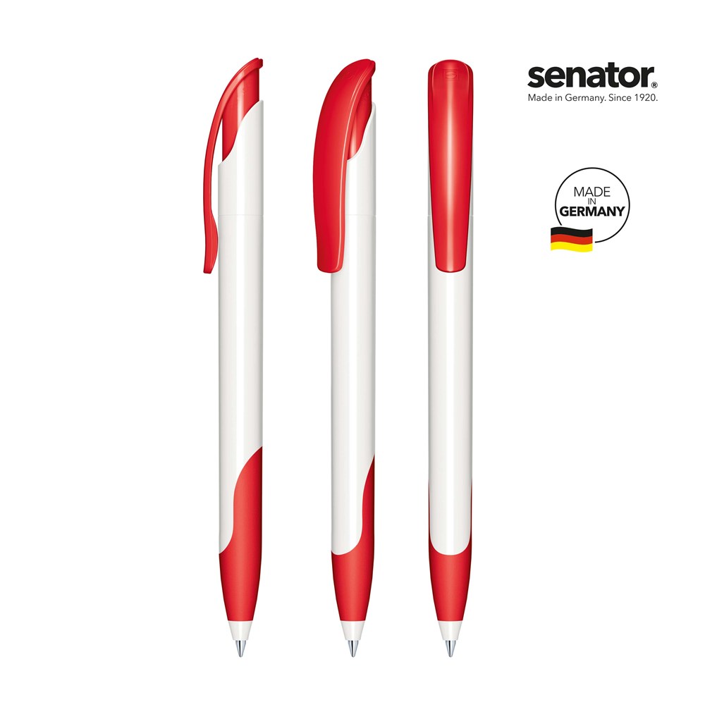 senator® Challenger Polished Basic SG  Druckkugelschreiber - rot 186