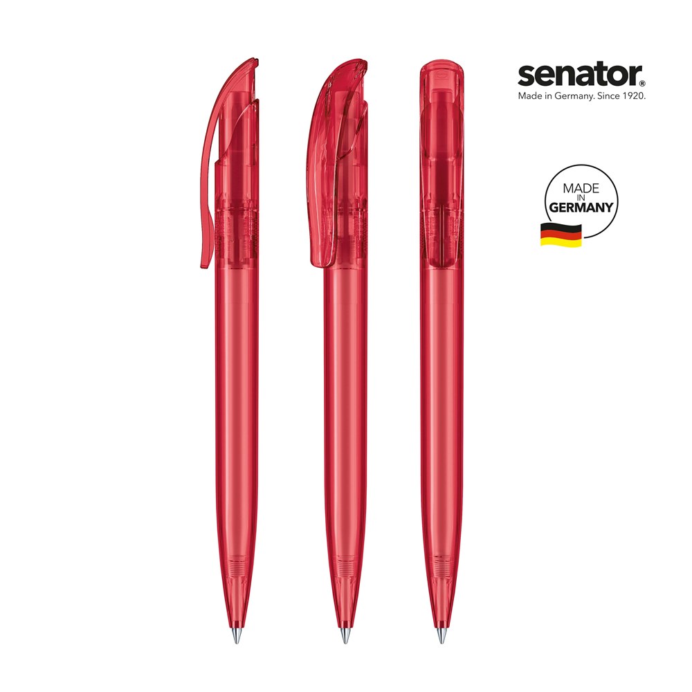 senator® Challenger Clear  Druckkugelschreiber - rot 201