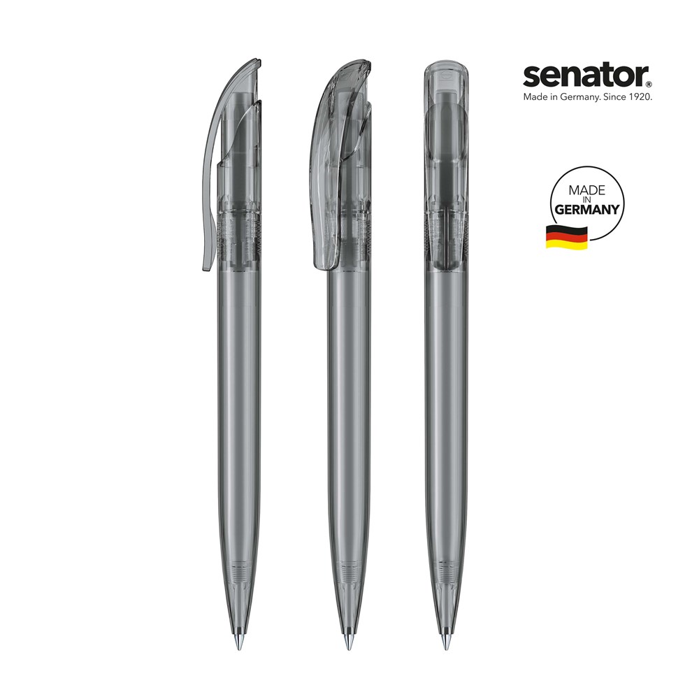 senator® Challenger Clear  Druckkugelschreiber - cool gray 9