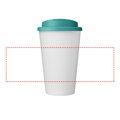 Americano® Eco 350 ml recycelter Becher mit auslaufsicherem Deckel
