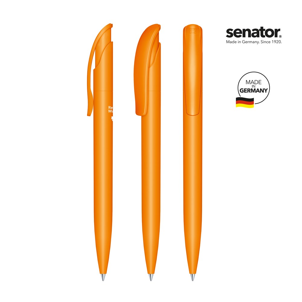 senator® Challenger  Matt Recycled Druckkugelschreiber - orange 151