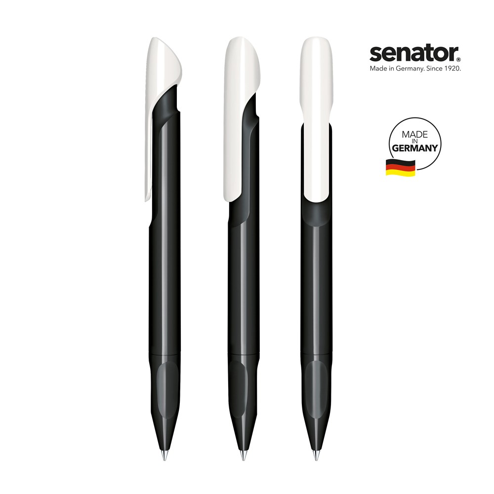 senator® Evoxx Duo Polished Recycled Druckkugelschreiber - Schwarz