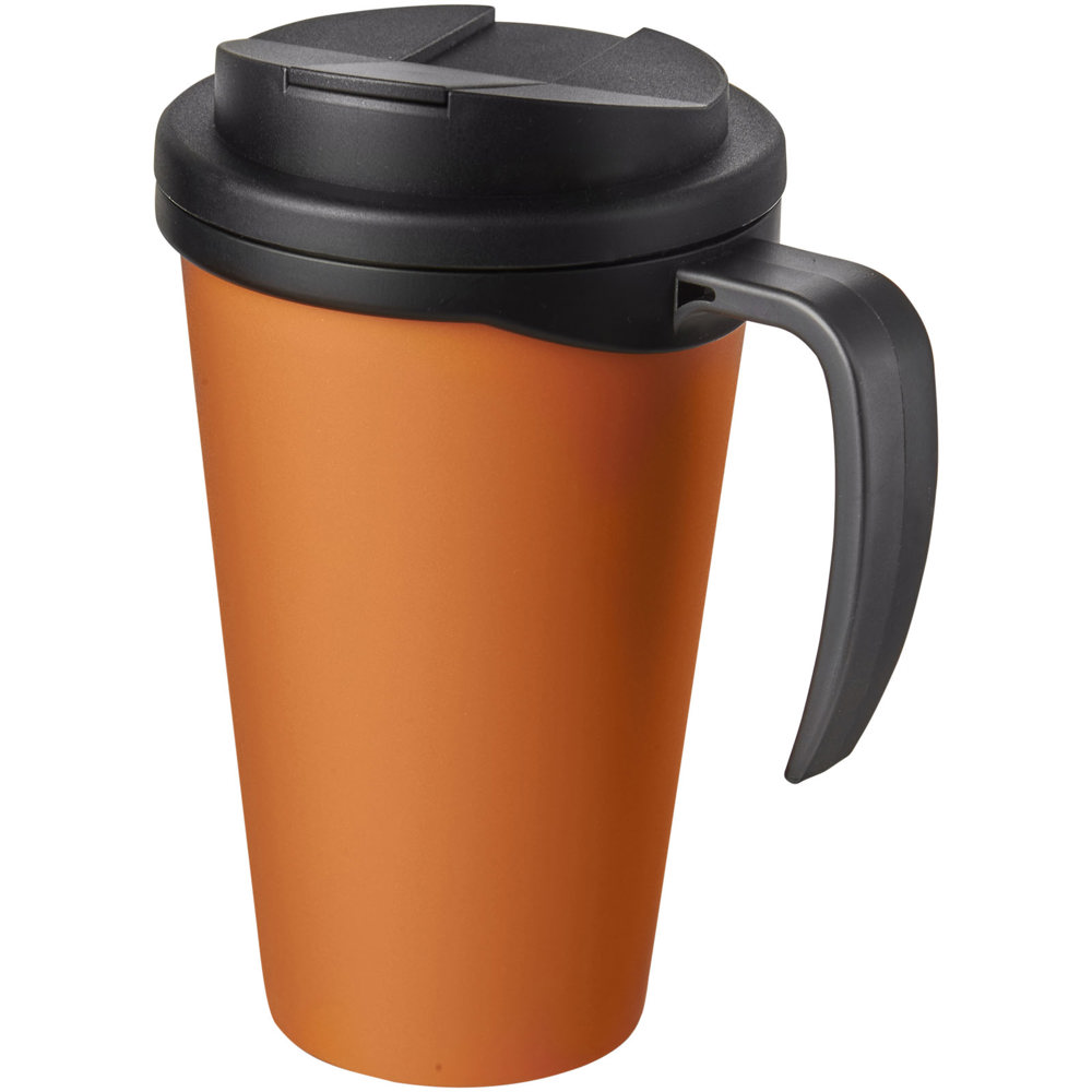 Americano® Grande 350 ml Isolierbecher mit auslaufsicherem Schraubverschluss - orange, schwarz