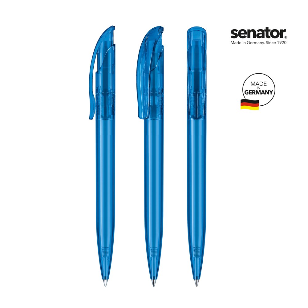 senator® Challenger Clear  Druckkugelschreiber - blau 2935