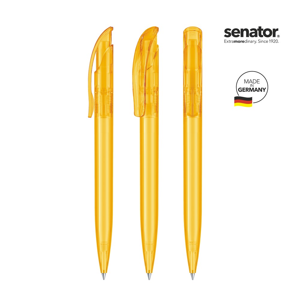 senator® Challenger Clear  Druckkugelschreiber - weiß/gelb 7408