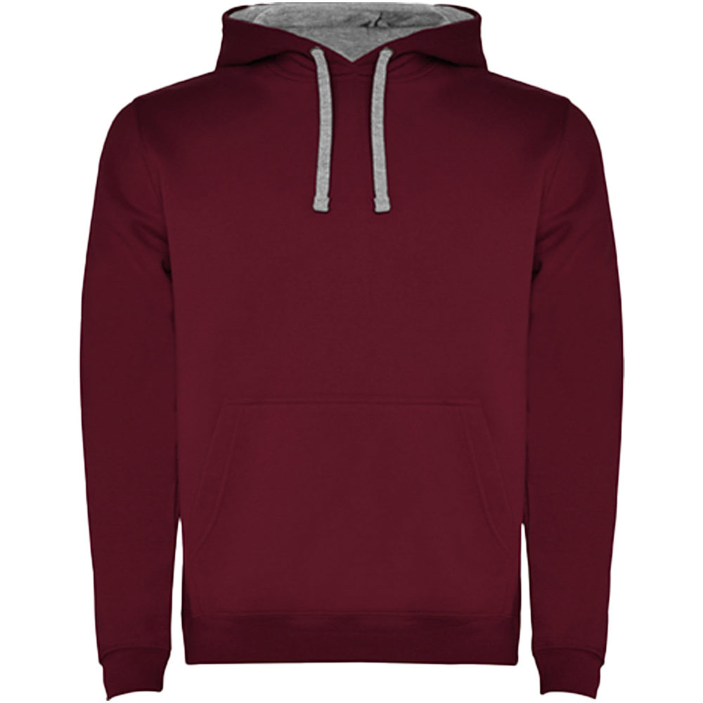 Maroon rot, marl grau