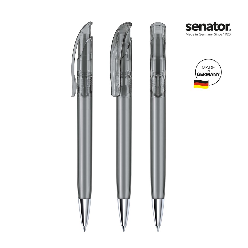 senator® Challenger Clear MT  Druckkugelschreiber - cool gray 9