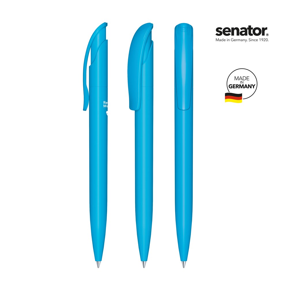 senator® Challenger  Matt Recycled Druckkugelschreiber - blau 279