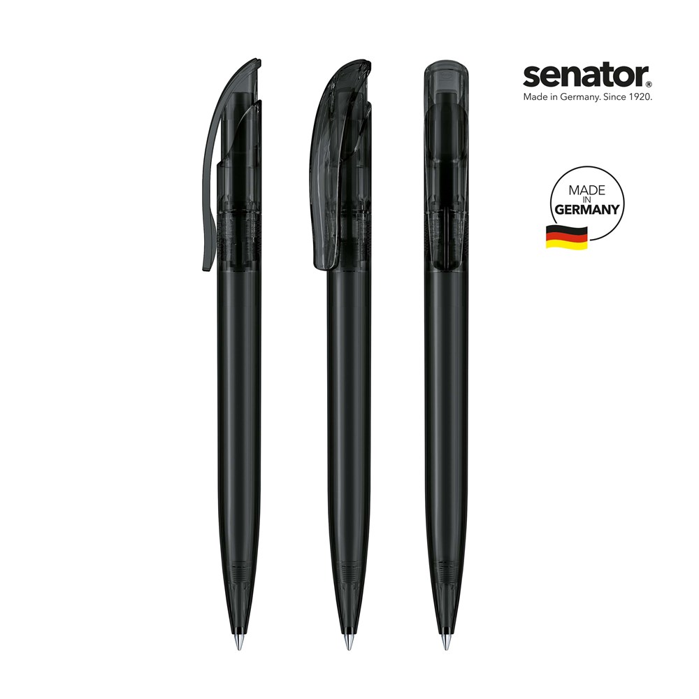 senator® Challenger Clear  Druckkugelschreiber - Schwarz