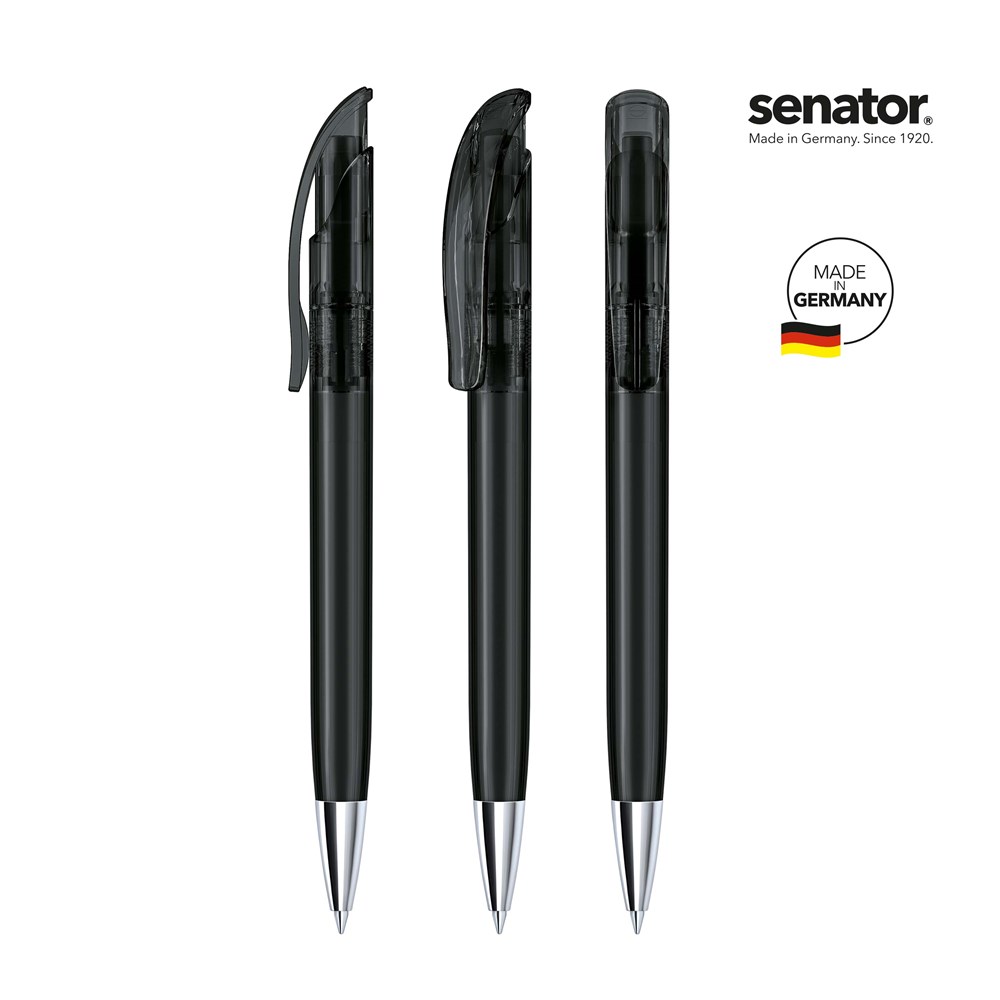 senator® Challenger Clear MT  Druckkugelschreiber - Schwarz