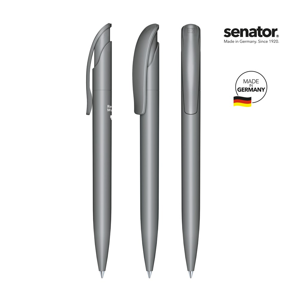 senator® Challenger  Matt Recycled Druckkugelschreiber - cool gray 9